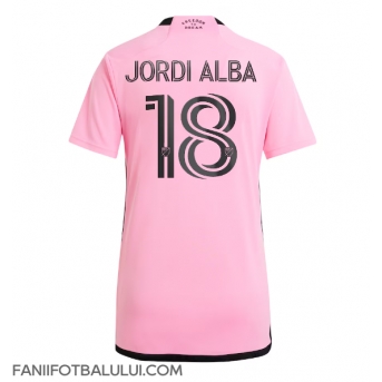 Inter Miami Jordi Alba #18 Tricou Fotbal Replică 2024-25 Femei Acasa